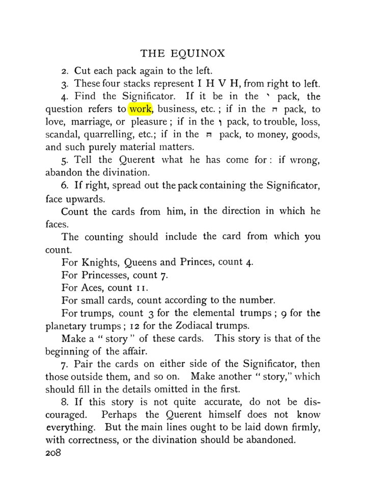 Original scan of The Equinox (Volume I, Number VIII), PDF page 250