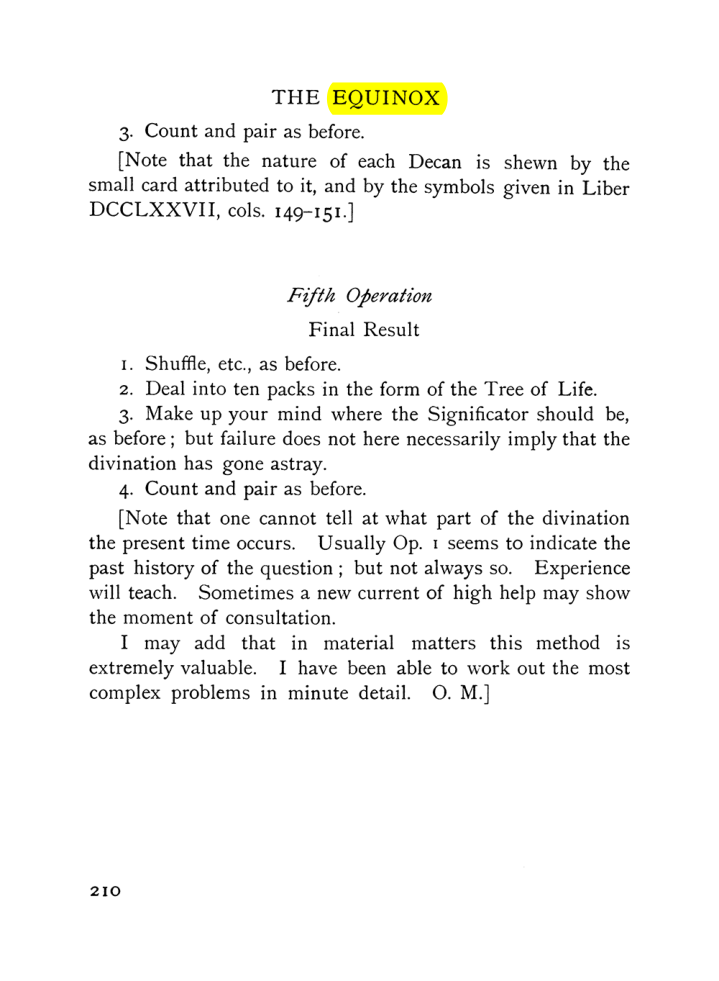 Original scan of The Equinox (Volume I, Number VIII), PDF page 252