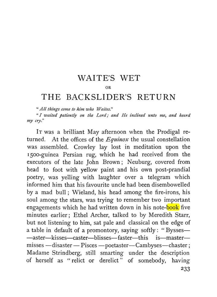 Original scan of The Equinox (Volume I, Number VIII), PDF page 275