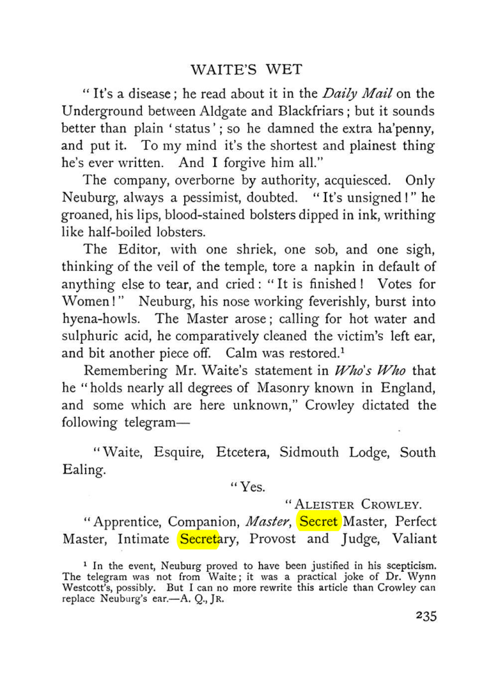 Original scan of The Equinox (Volume I, Number VIII), PDF page 277