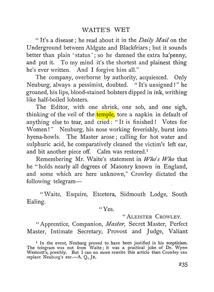 Original scan of The Equinox (Volume I, Number VIII), PDF page 277