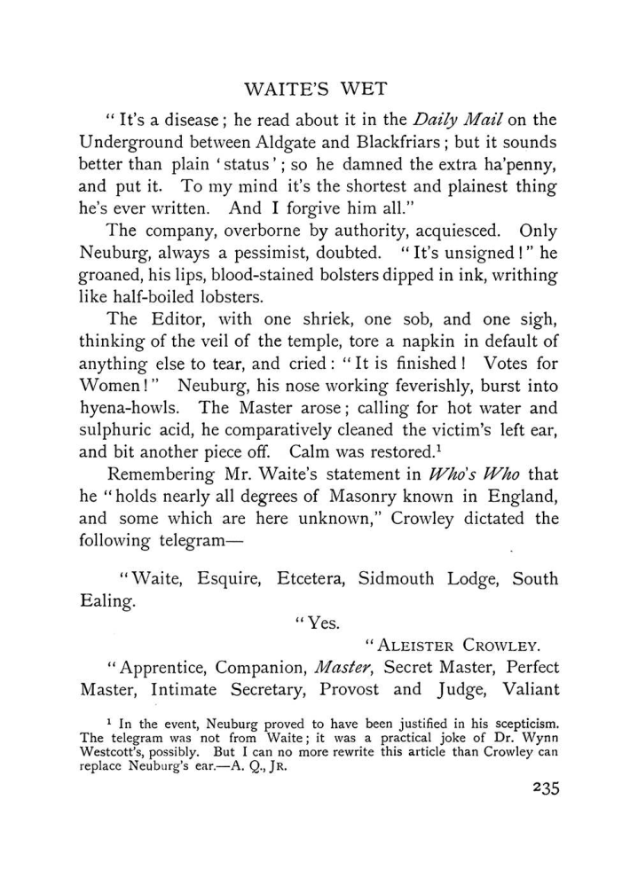 Original scan of The Equinox (Volume I, Number VIII), PDF page 277