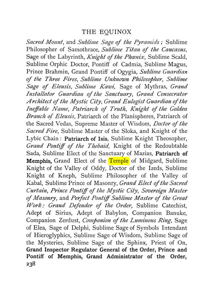 Original scan of The Equinox (Volume I, Number VIII), PDF page 280