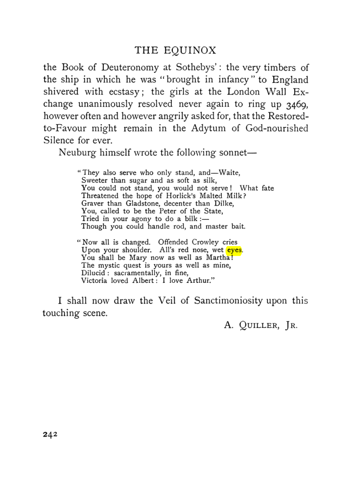 Original scan of The Equinox (Volume I, Number VIII), PDF page 284