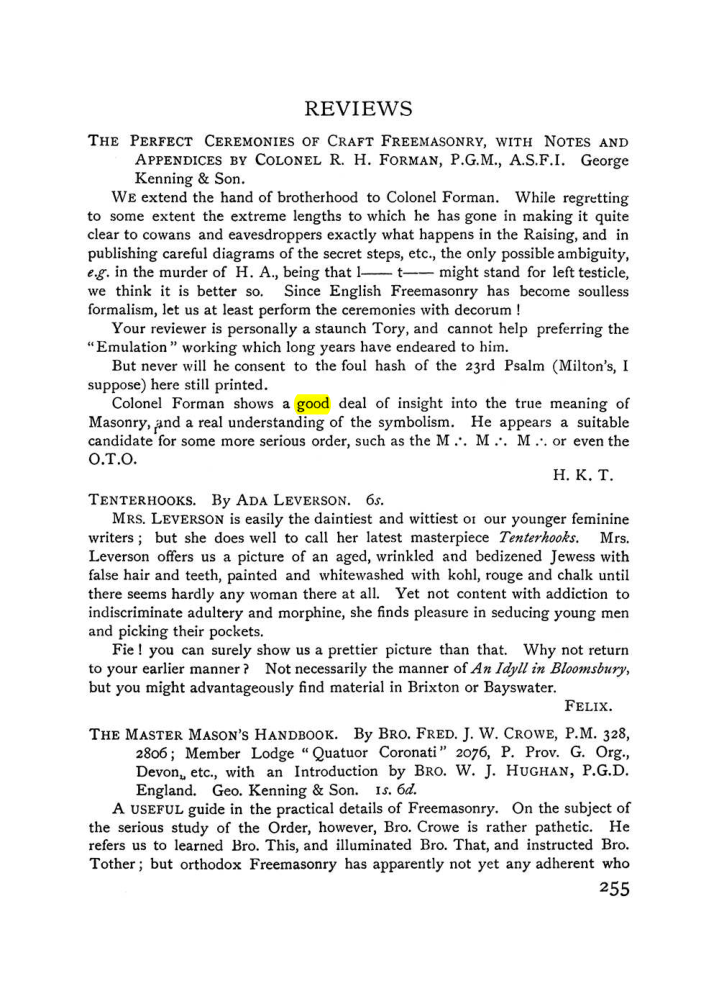 Original scan of The Equinox (Volume I, Number VIII), PDF page 297