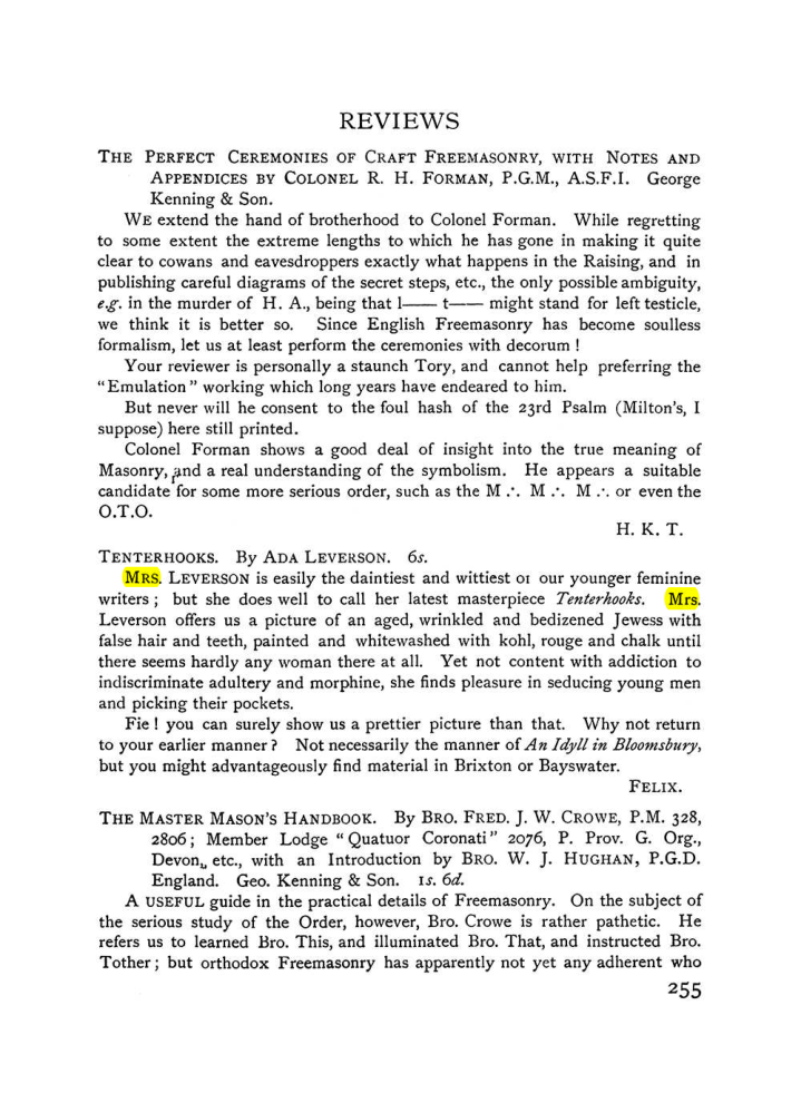 Original scan of The Equinox (Volume I, Number VIII), PDF page 297
