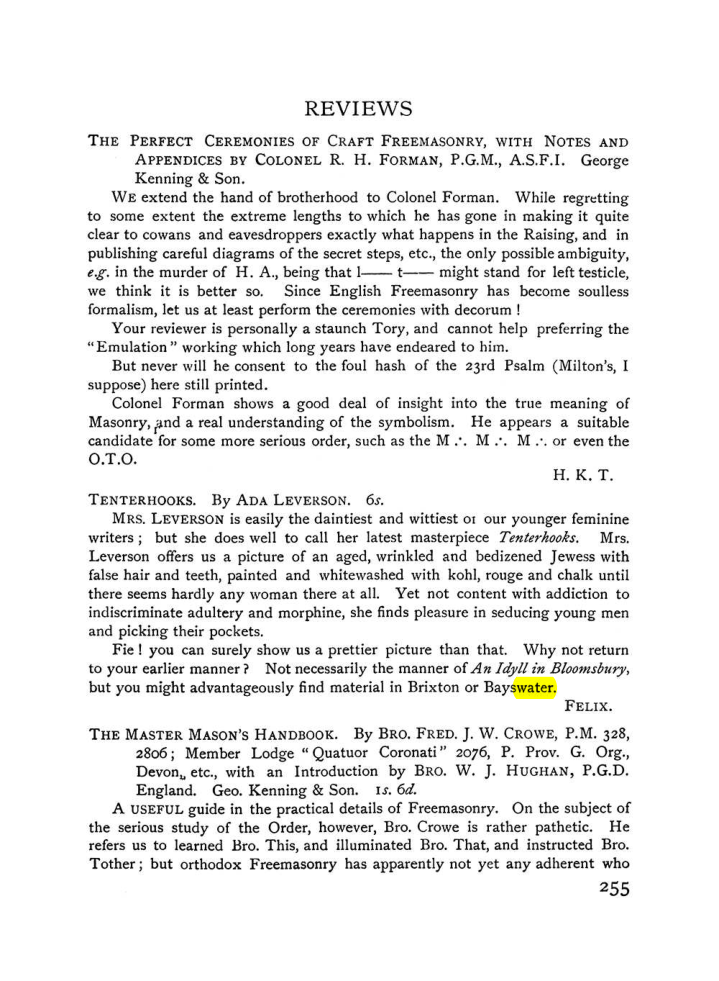 Original scan of The Equinox (Volume I, Number VIII), PDF page 297