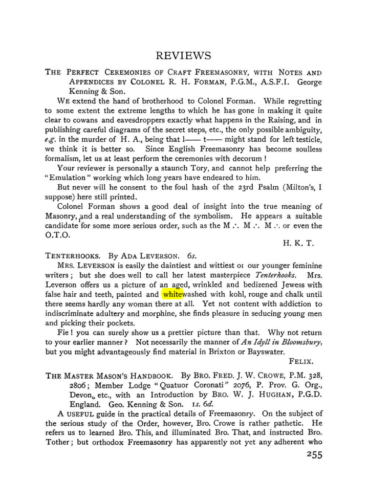Original scan of The Equinox (Volume I, Number VIII), PDF page 297