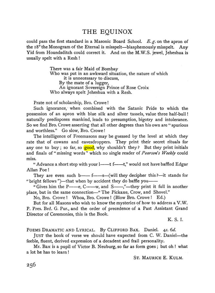 Original scan of The Equinox (Volume I, Number VIII), PDF page 298