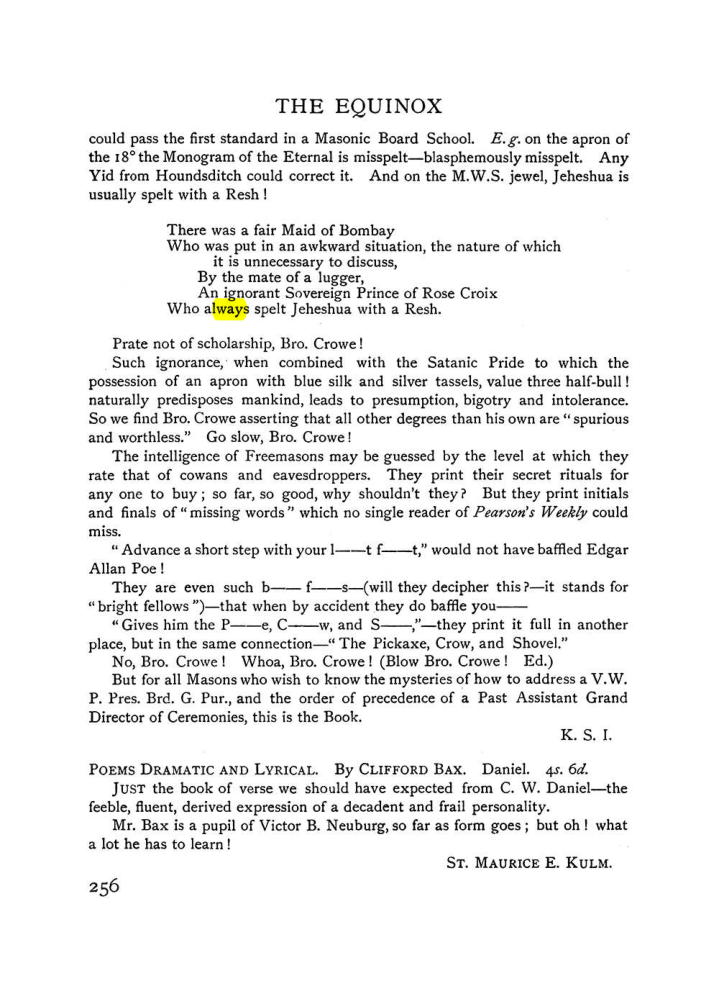Original scan of The Equinox (Volume I, Number VIII), PDF page 298