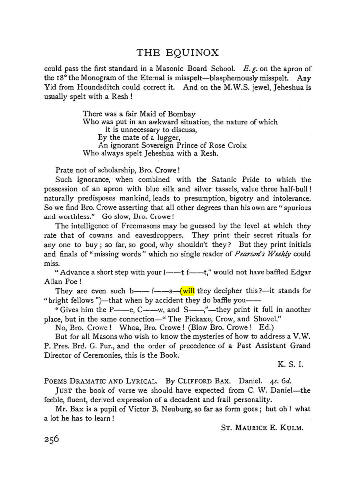 Original scan of The Equinox (Volume I, Number VIII), PDF page 298