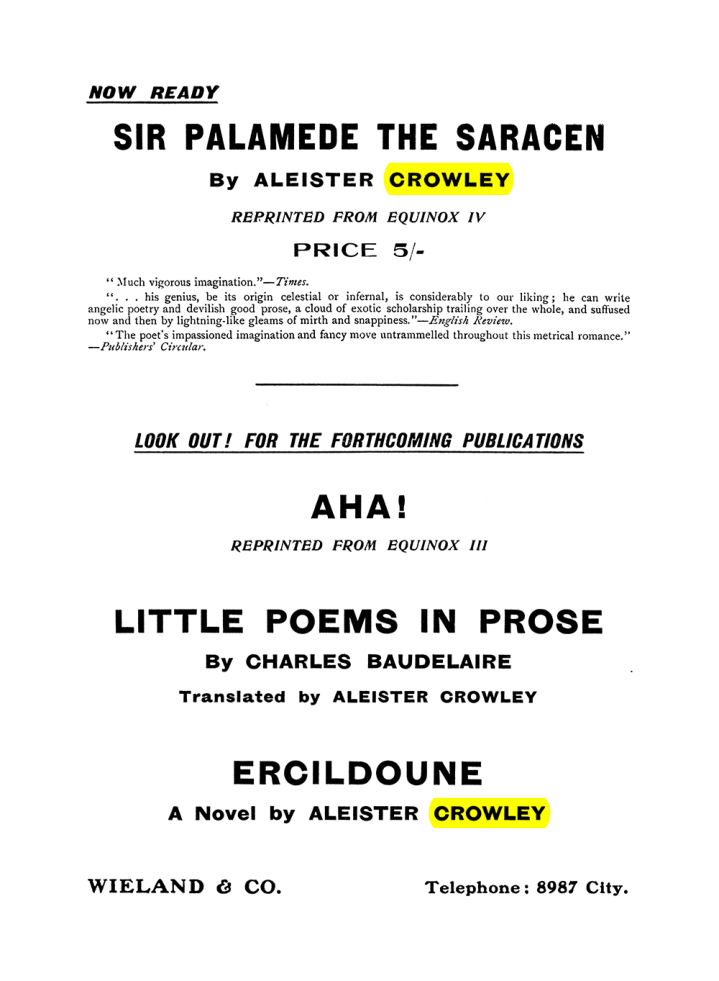 Original scan of The Equinox (Volume I, Number VIII), PDF page 419