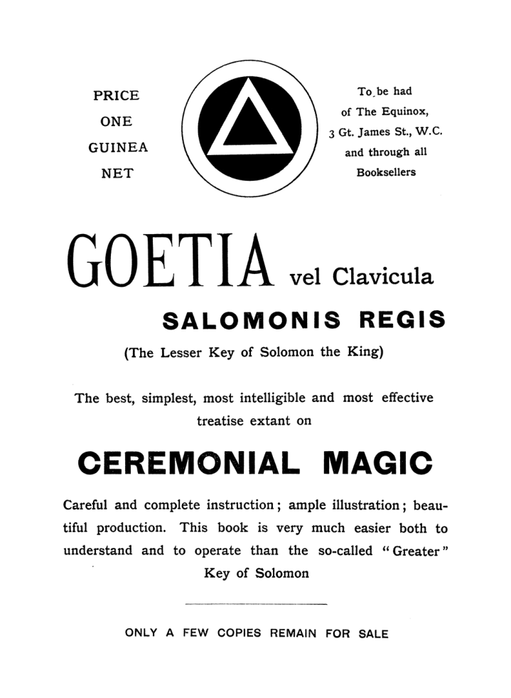 Original scan of The Equinox (Volume I, Number VIII), PDF page 420