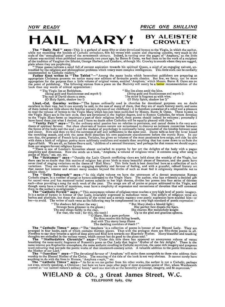 Original scan of The Equinox (Volume I, Number VIII), PDF page 422