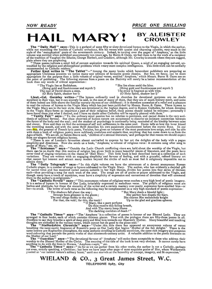 Original scan of The Equinox (Volume I, Number VIII), PDF page 422