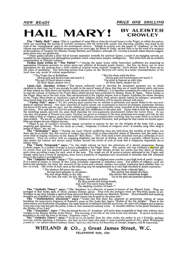 Original scan of The Equinox (Volume I, Number VIII), PDF page 422