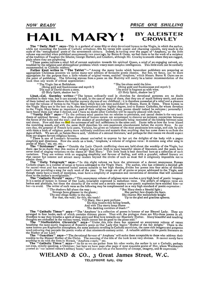 Original scan of The Equinox (Volume I, Number VIII), PDF page 422