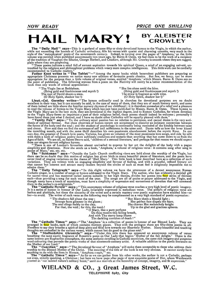 Original scan of The Equinox (Volume I, Number VIII), PDF page 422