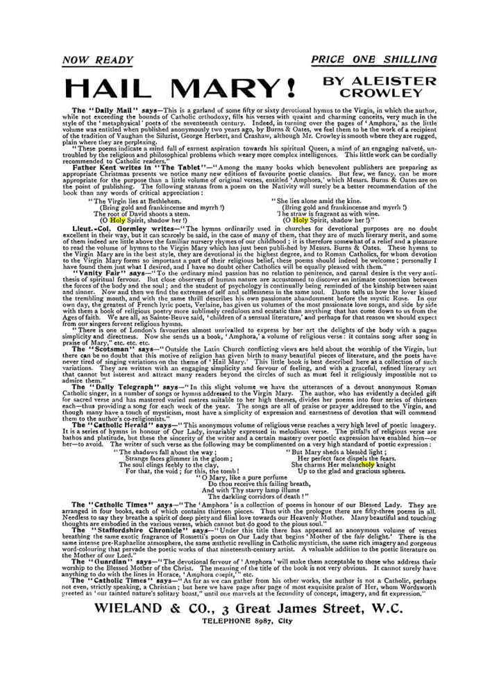 Original scan of The Equinox (Volume I, Number VIII), PDF page 422