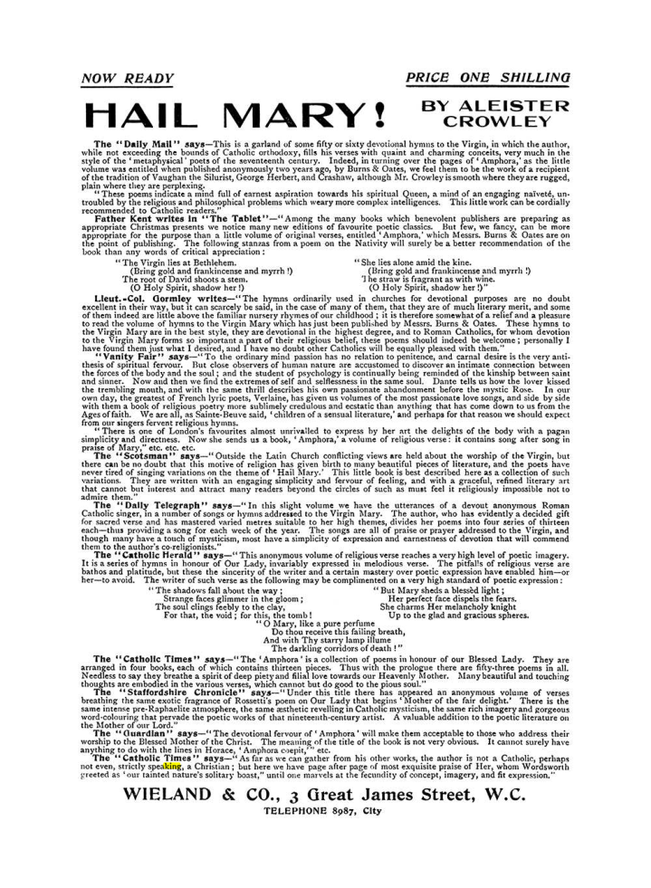 Original scan of The Equinox (Volume I, Number VIII), PDF page 422