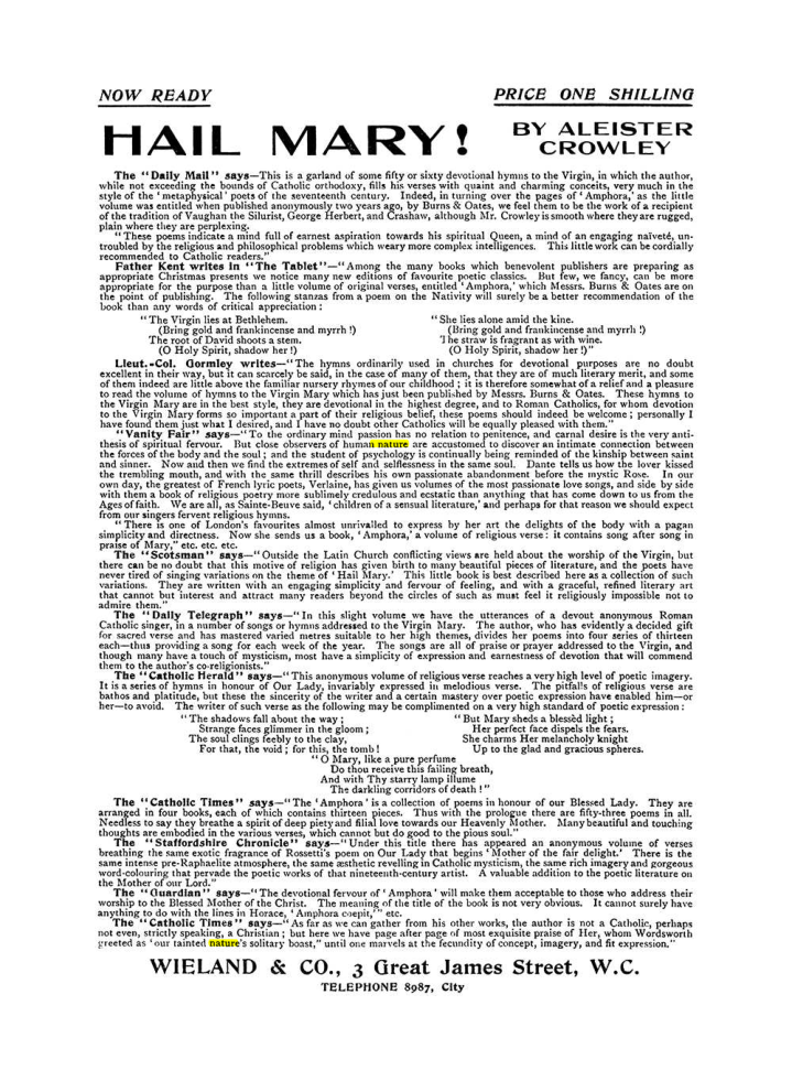 Original scan of The Equinox (Volume I, Number VIII), PDF page 422