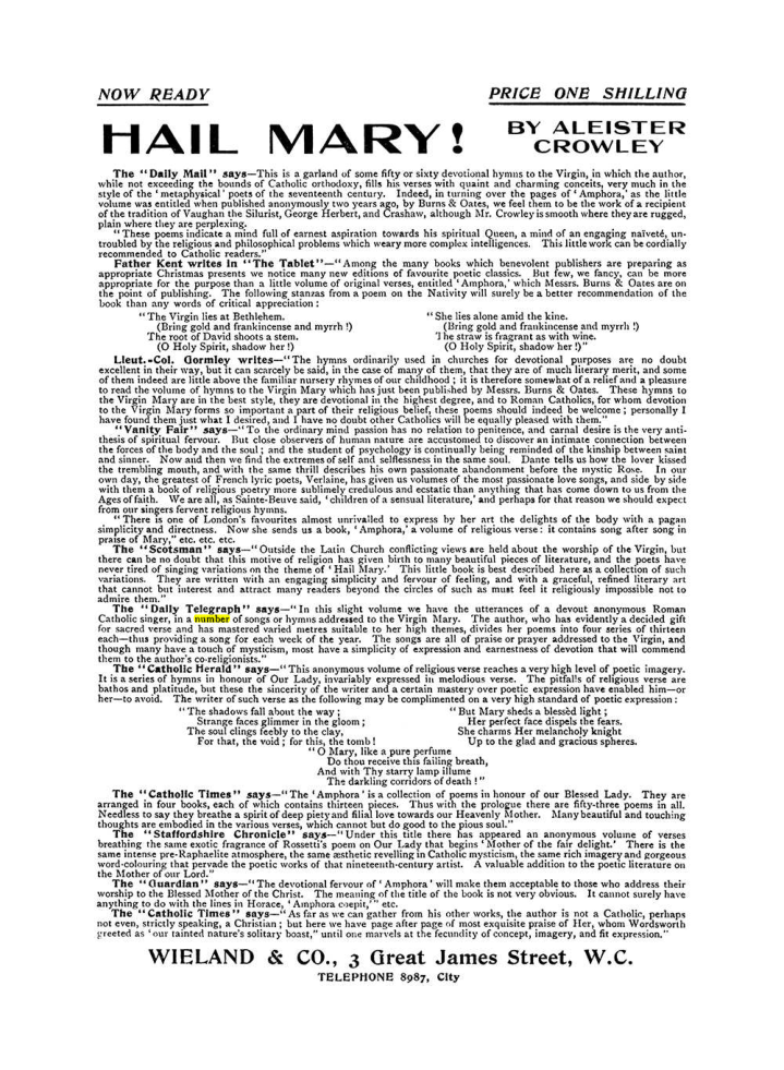 Original scan of The Equinox (Volume I, Number VIII), PDF page 422