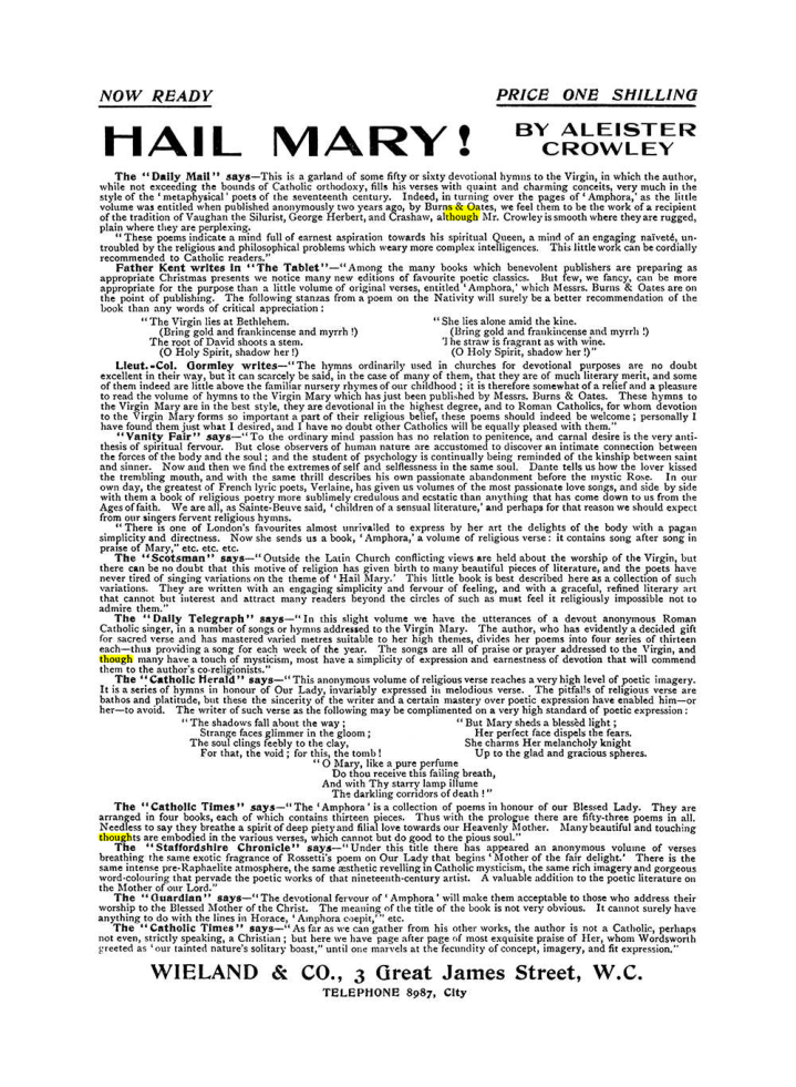 Original scan of The Equinox (Volume I, Number VIII), PDF page 422