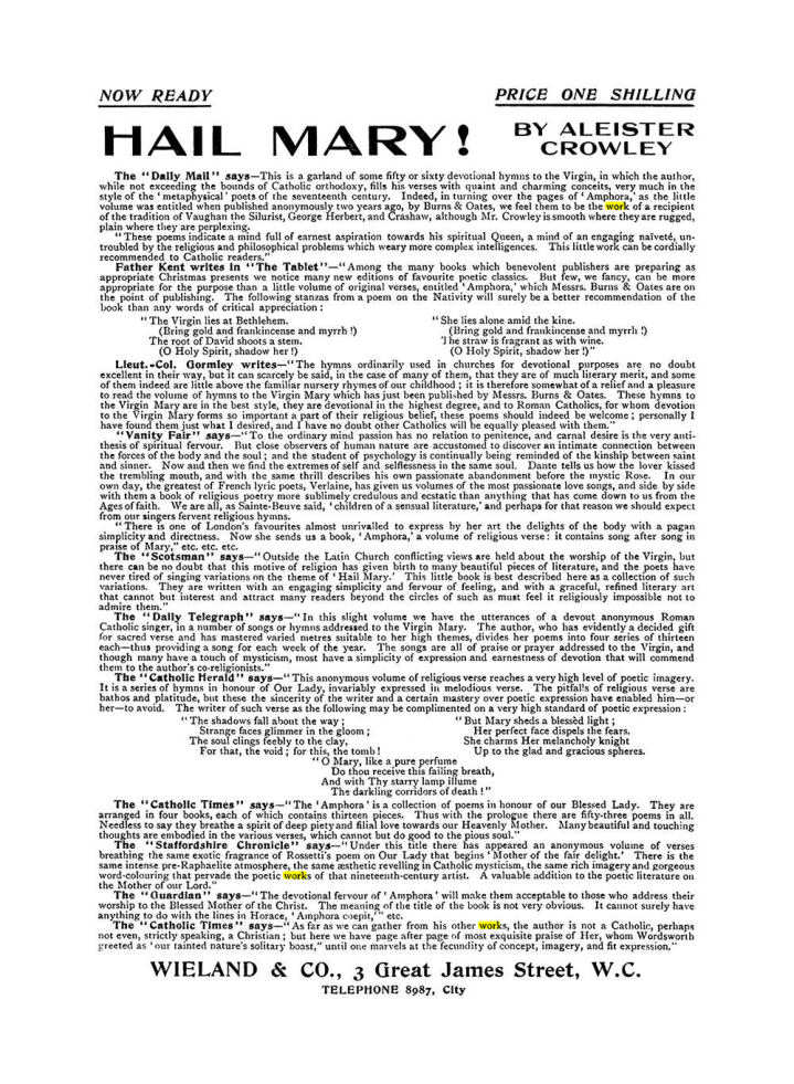 Original scan of The Equinox (Volume I, Number VIII), PDF page 422