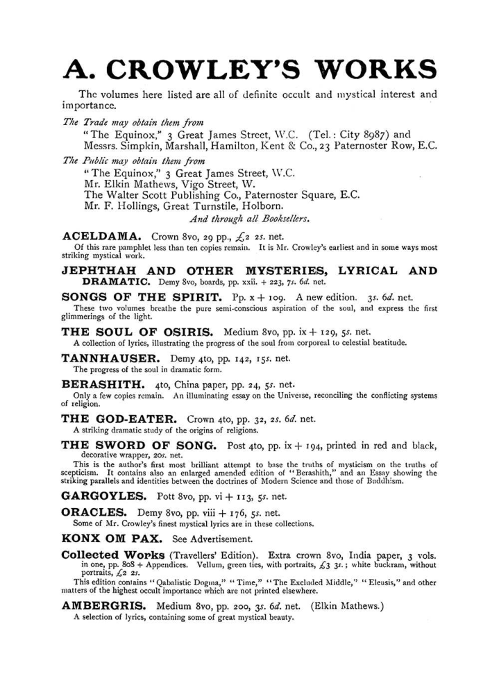 Original scan of The Equinox (Volume I, Number VIII), PDF page 424