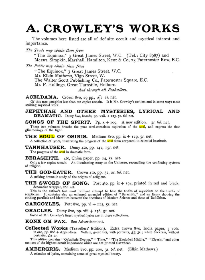 Original scan of The Equinox (Volume I, Number VIII), PDF page 424
