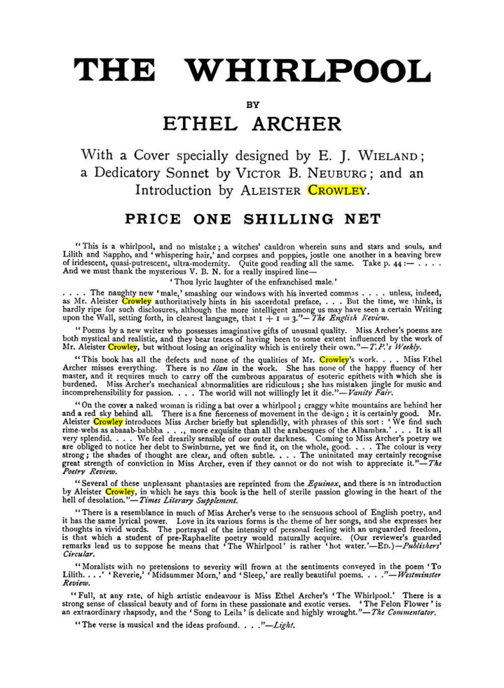 Original scan of The Equinox (Volume I, Number VIII), PDF page 426