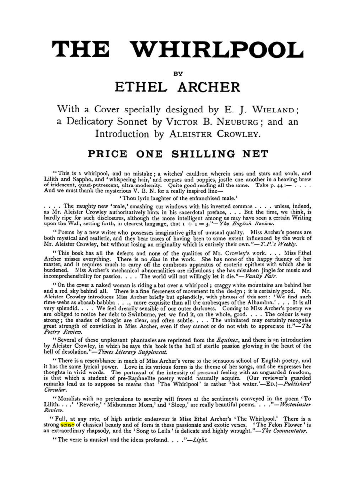 Original scan of The Equinox (Volume I, Number VIII), PDF page 426