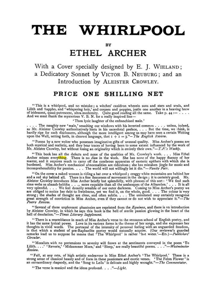 Original scan of The Equinox (Volume I, Number VIII), PDF page 426