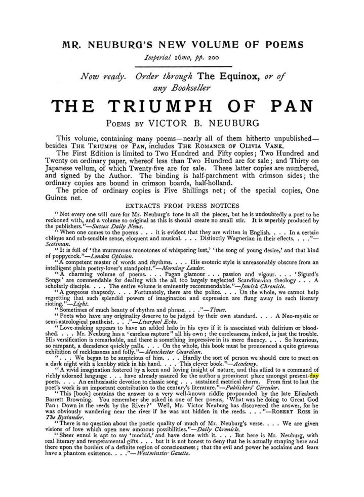 Original scan of The Equinox (Volume I, Number VIII), PDF page 427