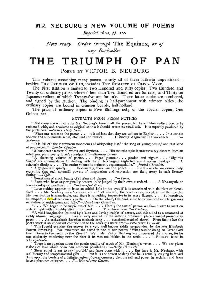 Original scan of The Equinox (Volume I, Number VIII), PDF page 427