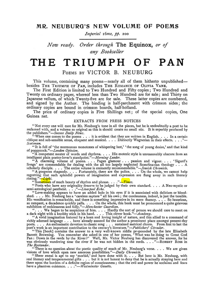Original scan of The Equinox (Volume I, Number VIII), PDF page 427