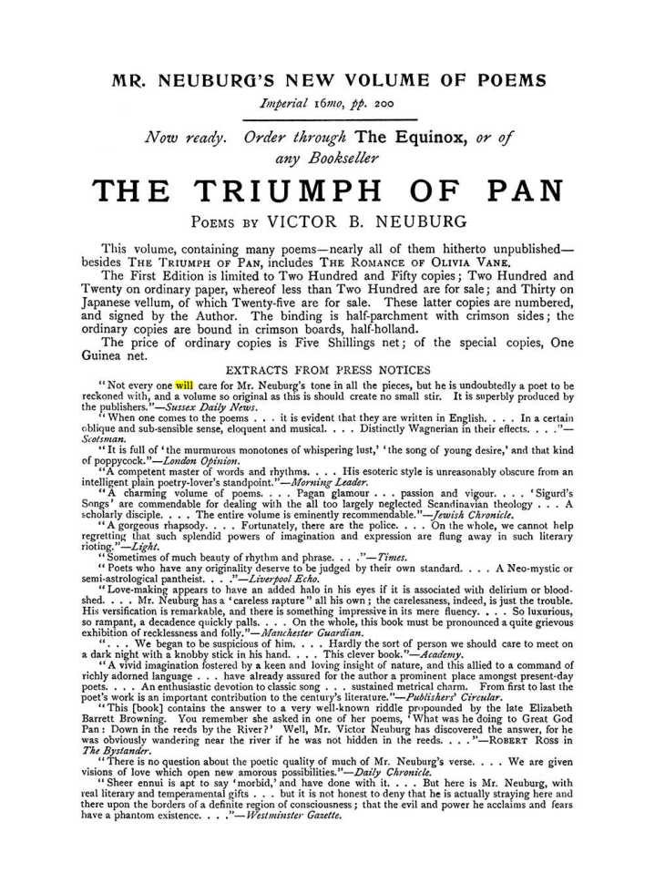 Original scan of The Equinox (Volume I, Number VIII), PDF page 427