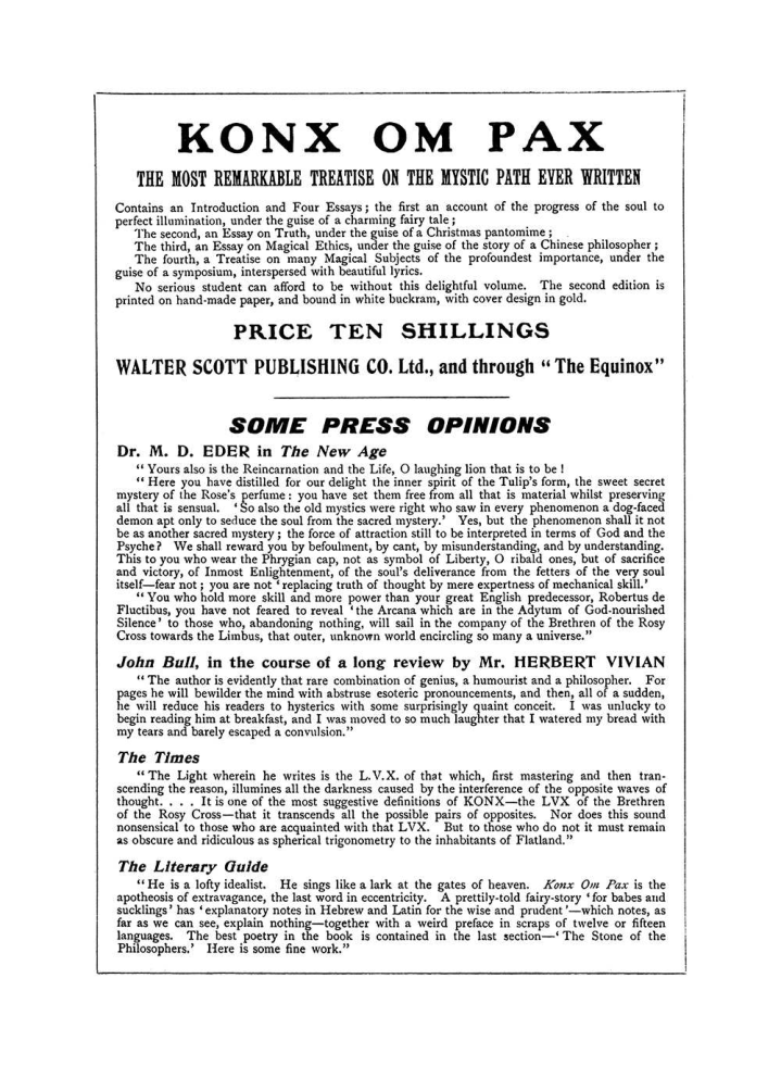 Original scan of The Equinox (Volume I, Number VIII), PDF page 430