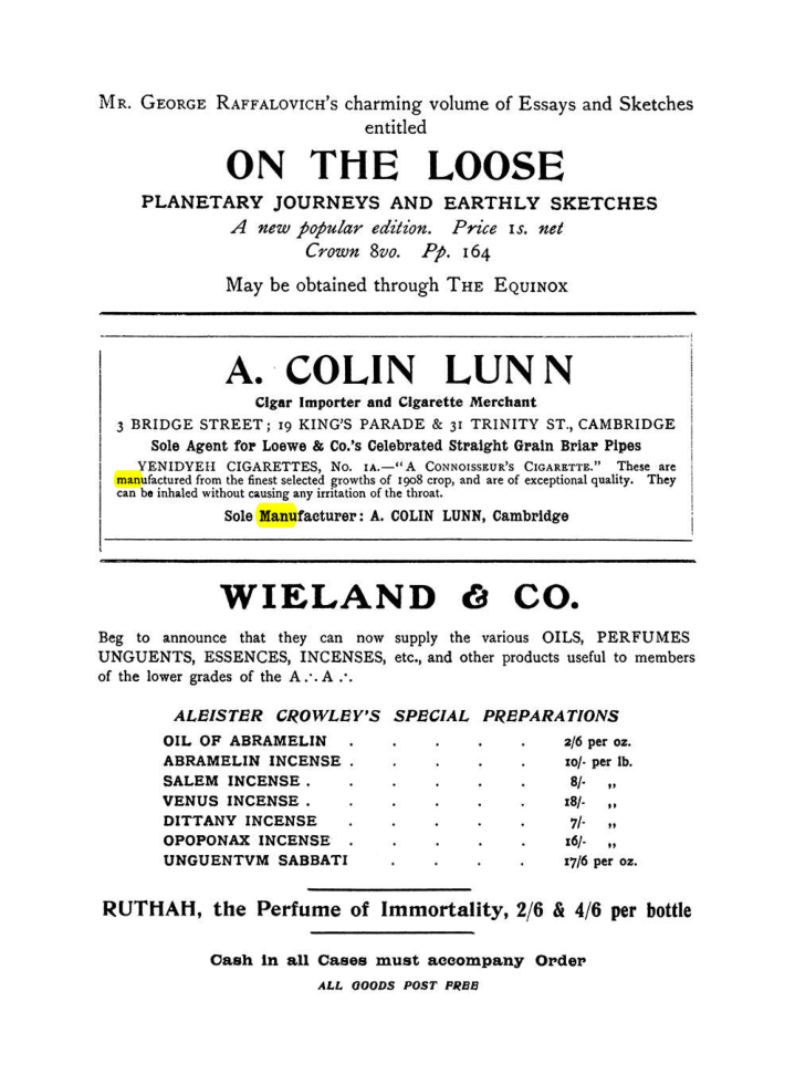 Original scan of The Equinox (Volume I, Number VIII), PDF page 435