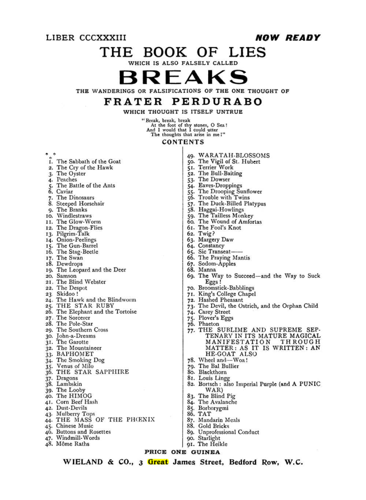 Original scan of The Equinox (Volume I, Number VIII), PDF page 437