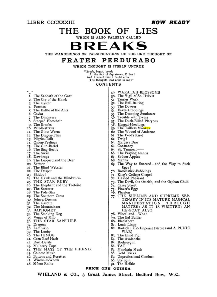 Original scan of The Equinox (Volume I, Number VIII), PDF page 437