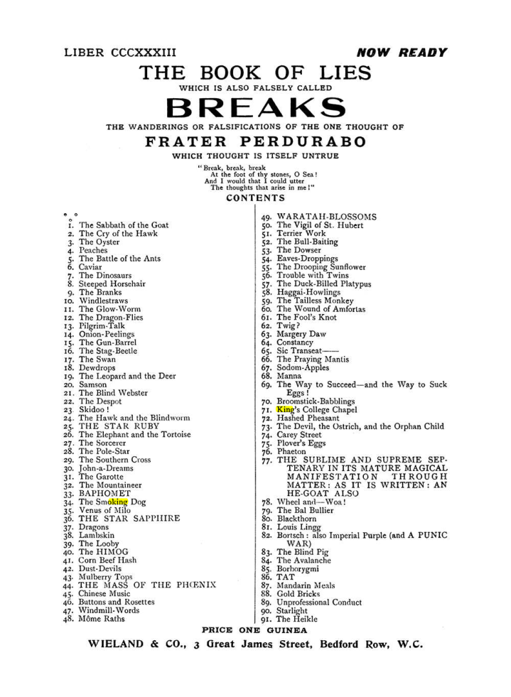 Original scan of The Equinox (Volume I, Number VIII), PDF page 437