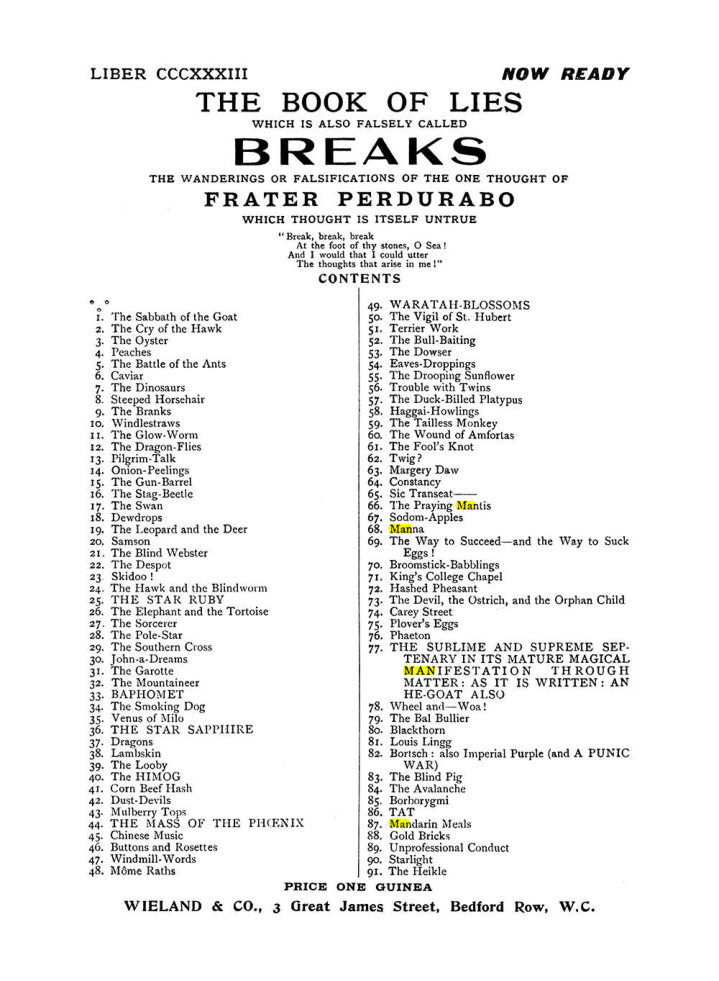 Original scan of The Equinox (Volume I, Number VIII), PDF page 437