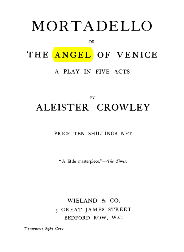 Original scan of The Equinox (Volume I, Number VIII), PDF page 438