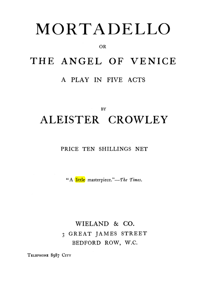 Original scan of The Equinox (Volume I, Number VIII), PDF page 438