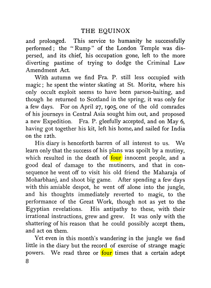 Original scan of The Equinox (Volume I, Number VIII), PDF page 48