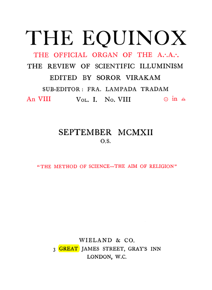 Original scan of The Equinox (Volume I, Number VIII), PDF page 5