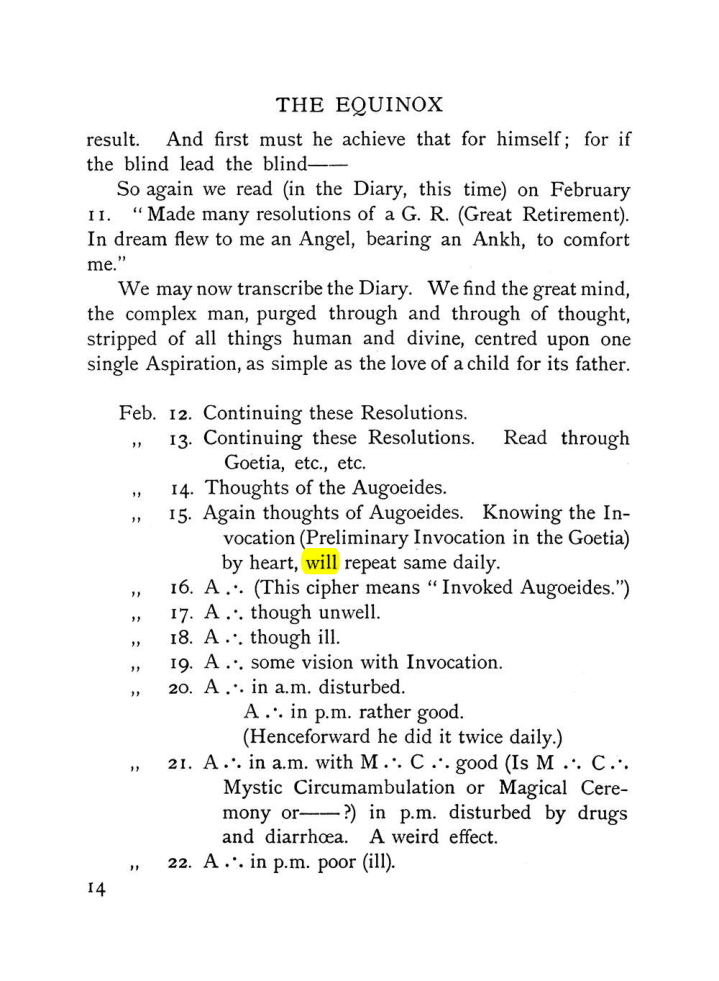 Original scan of The Equinox (Volume I, Number VIII), PDF page 54