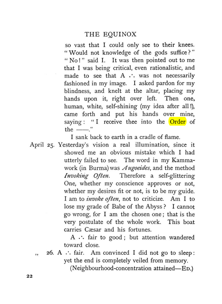 Original scan of The Equinox (Volume I, Number VIII), PDF page 62