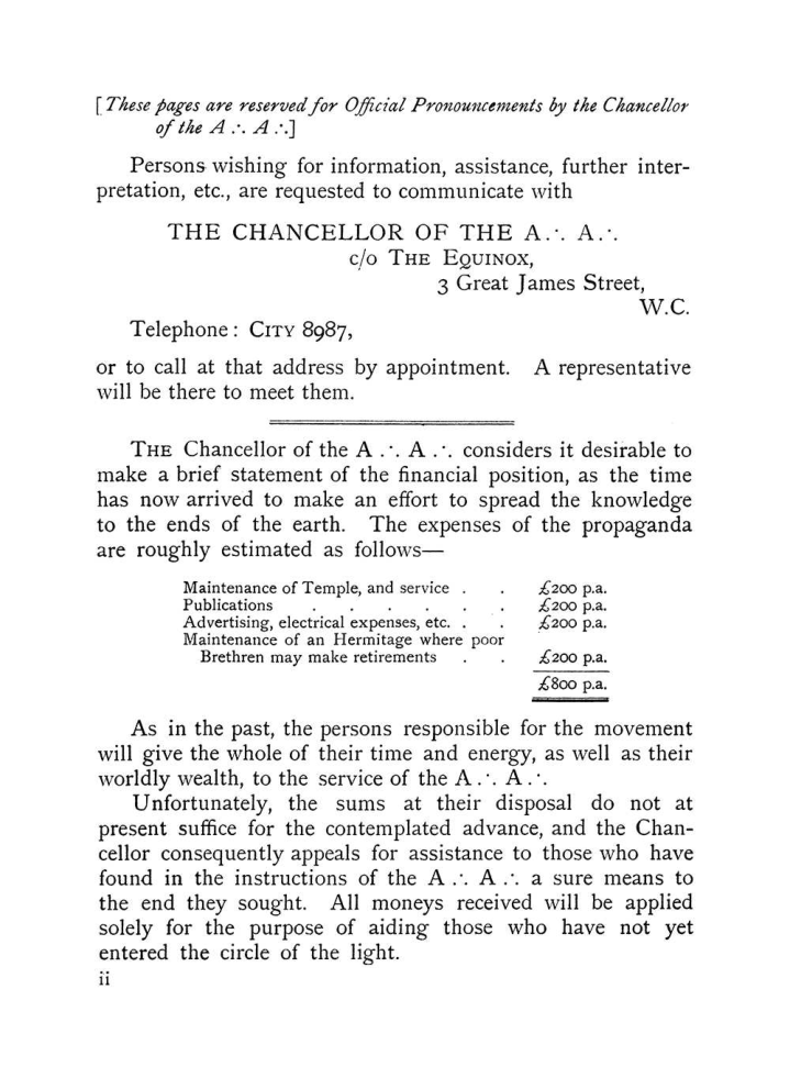 Original scan of The Equinox (Volume I, Number VIII), PDF page 8